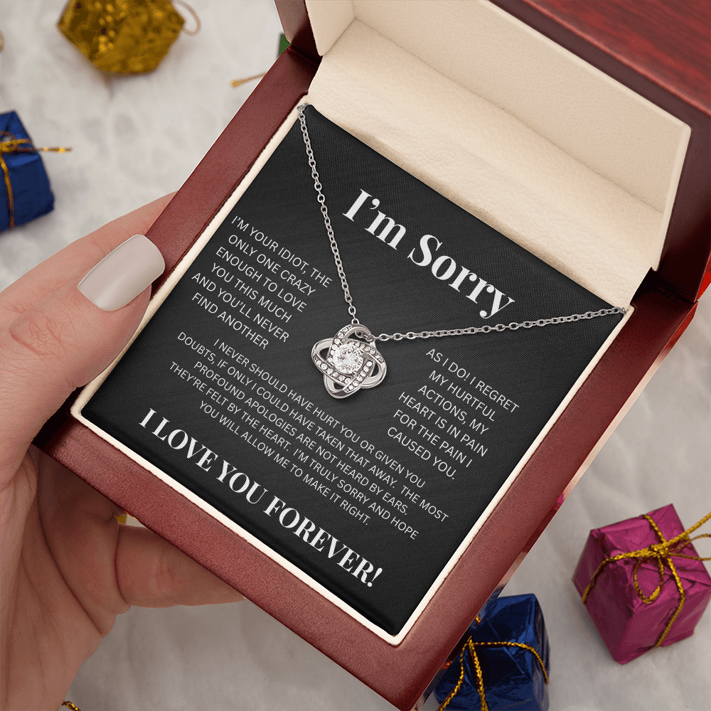 I'm Sorry-Love Knot Necklace