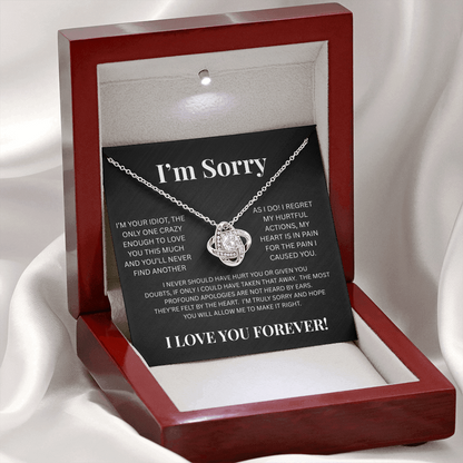 I'm Sorry-Love Knot Necklace